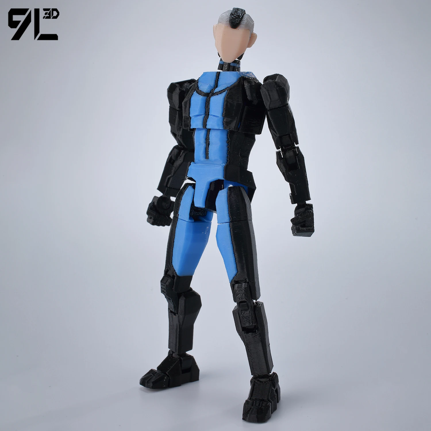 9L3D ラッキーダミー13 無敵の高柔軟性多関節ジョイントストライクポーズアニメ装飾ギフトクールロボットアクション組み立ておもちゃ