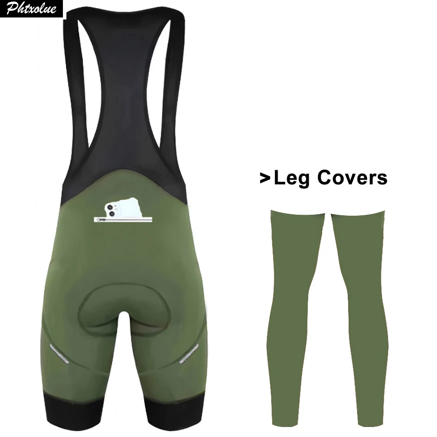 

Phtxolue Cycling Bib Shorts Men Women Spring Summer Anti-Loss Zipper Pocket 6H 500KM Mountain Pro Bicycle Bike Cycling Short