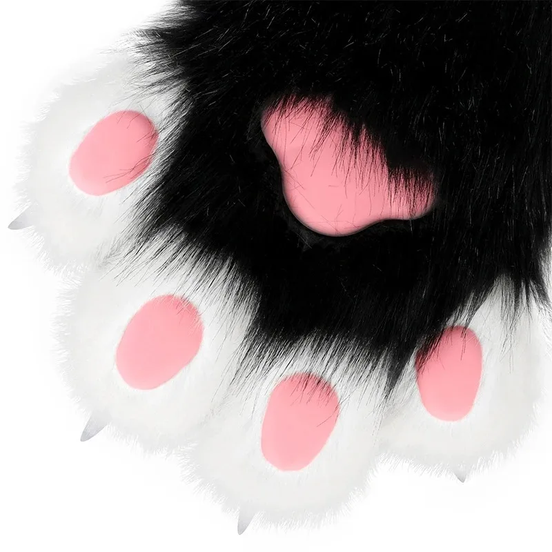 Furry Animal Claws Nails Gloves Anime Cos Costumes Accessories For Halloween Prom Cosplay Props Accessories Kig Props Gloves