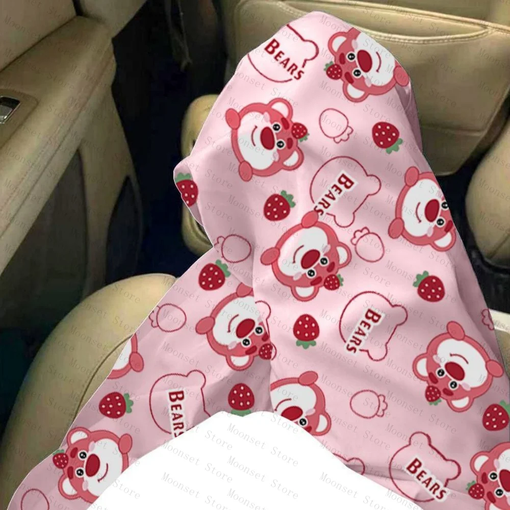 

Strawberry Bear Cartoon trend American-style pajama pants for women milk silk loose spring summer autumn new home casual pants