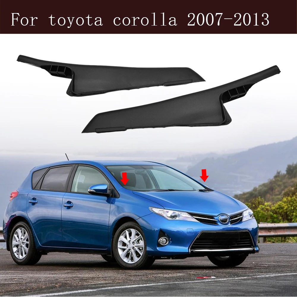 

Car Front Windshield Wiper Side Trim Cover Water Deflector Cowl Plate For Toyota Corolla 2007 2008-2013 53824-02020 53823-02020