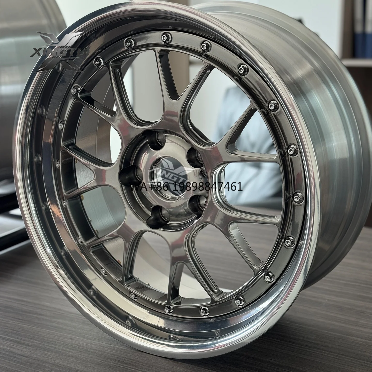 

Forged Chrome Deep Dish Alloy LMR Wheels 5x120 5x114.3 5x110 18 19 20 Inch Rims for BMW M3 M4 Audi