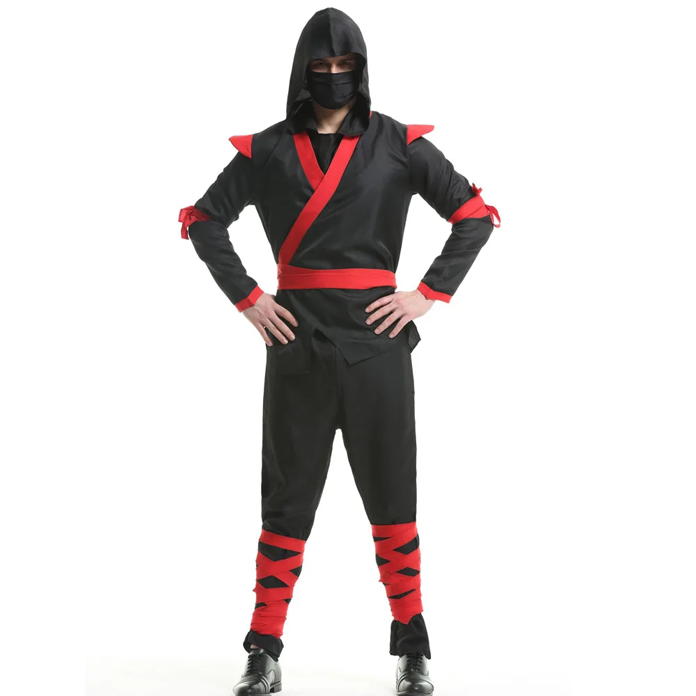 Halloween mascherato giapponese Bushido Costume Cosplay killer Night Suit