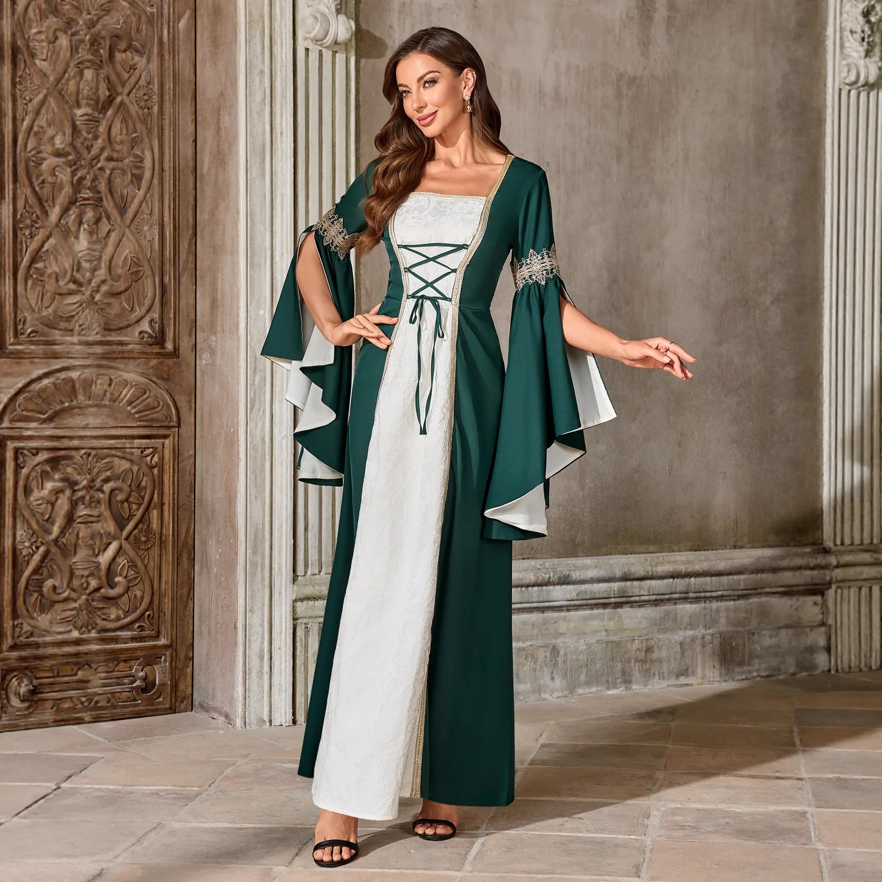 

Women's Elegant Long Dress Halloween Cosplay Stage Costume