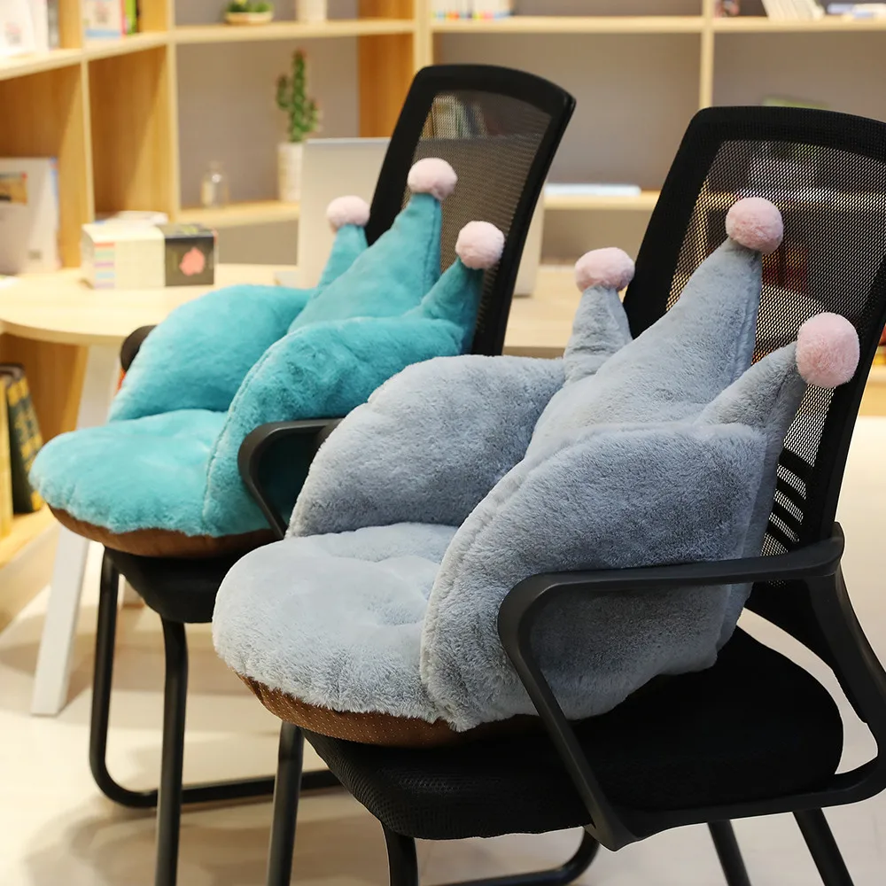 

Plush Crown with Wing Protection Cushion,Semi Enclosed Adult Seat Thick Cushion,Anti Slip Tatami for Lazy People on The Ground