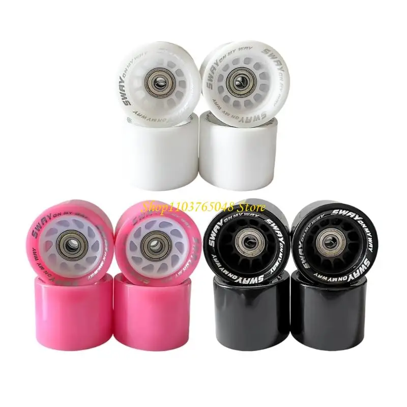 

R53E 4 шт., долговечное колесо для катания на коньках, модное мигающее колесо, бесшумное мигающее колесо