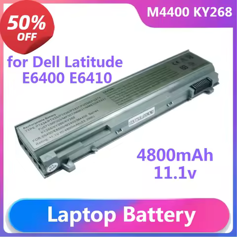 M4400 KY268 Laptop Battery for Precision M2400 M4400 M4500 M6400 M6500 Dell Latitude E6400 E6410 E6500 E6510 Dell Laptop Battery