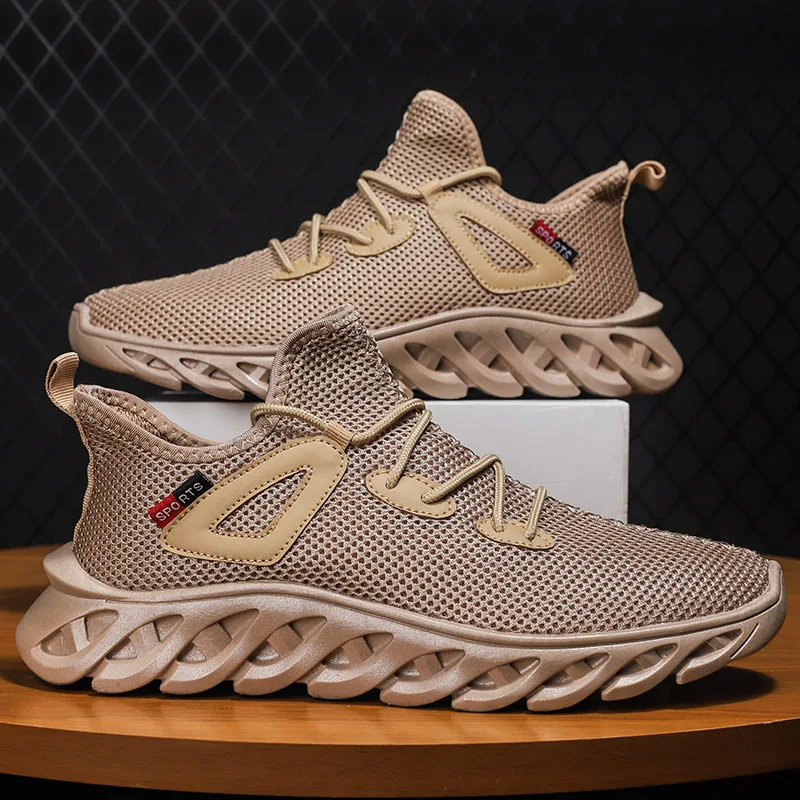 Hot Selling Men's Mesh Lace-up Casual Sneakers Fashion Brand for Men's Shoes Light Breathable Tennis Shoe Outdoor Sport Shoes