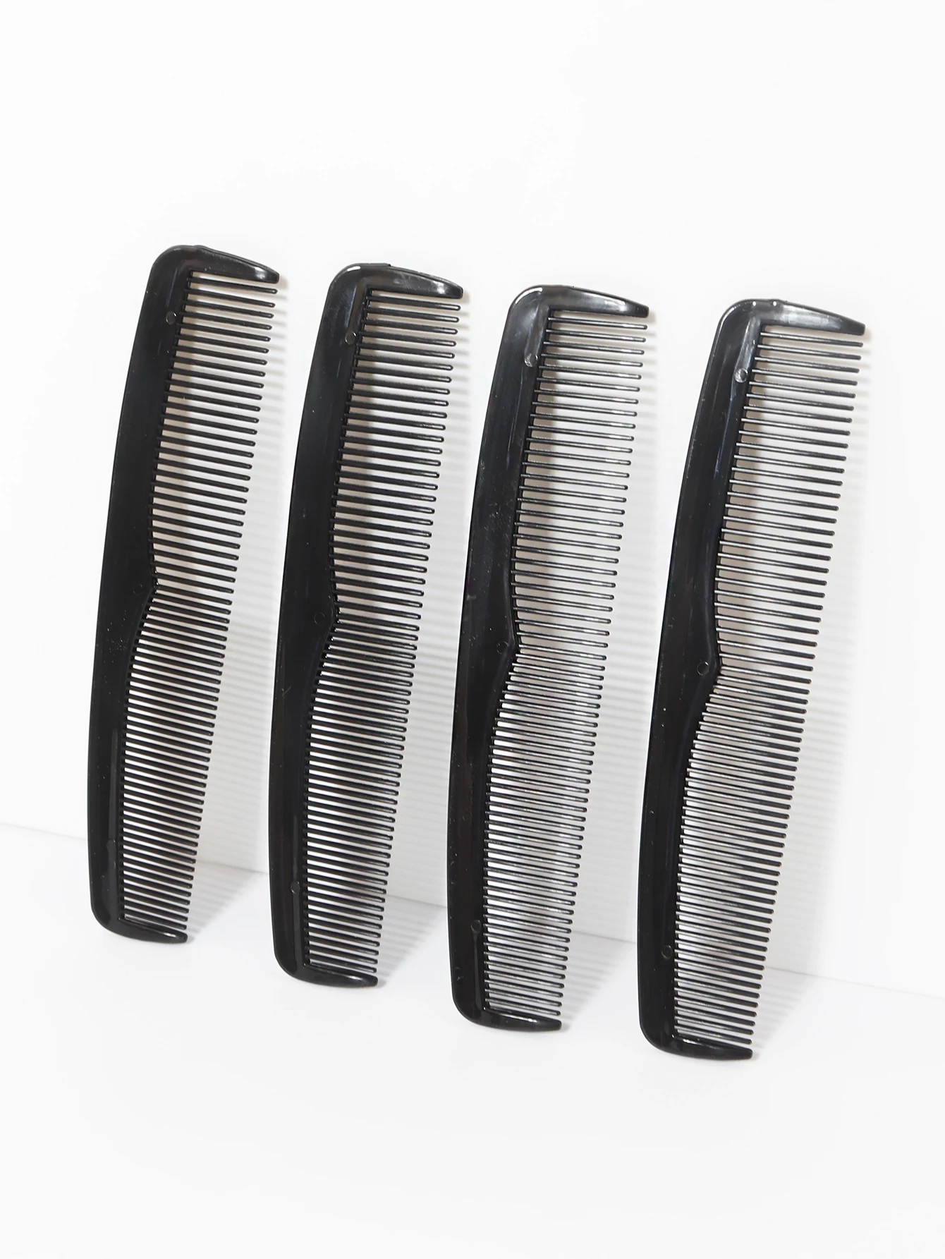 4 Stück Mini tragbare antistatische doppelseitige dicht gezahnte Haarkämme aus Kunststoff, Styling-Werkzeuge für Haaraccessoires – Detail 3