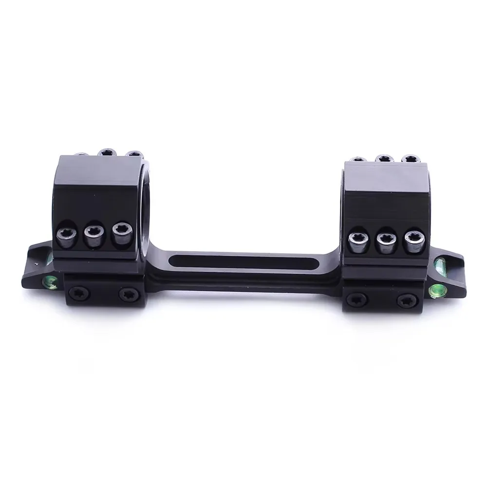 SPINA OPTICS Montura táctica para riel Dovetail de 11 mm Anillos de mira de 25,4 mm/30 mm con dos niveles de burbuja para arma real, .308, .300.