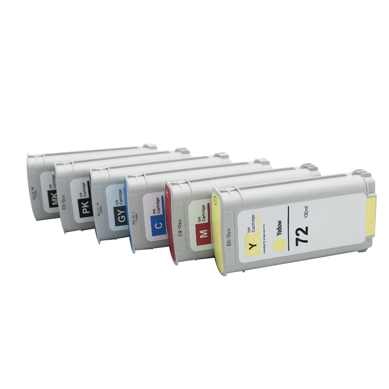 خرطوشة حبر متوافقة مع HP 72 hp72 لـ HP DesignJet T770 T790 T620 T610 T1120 T1200 T1300 T1100 T2300 حبر صبغ الطابعة 130 مللي
