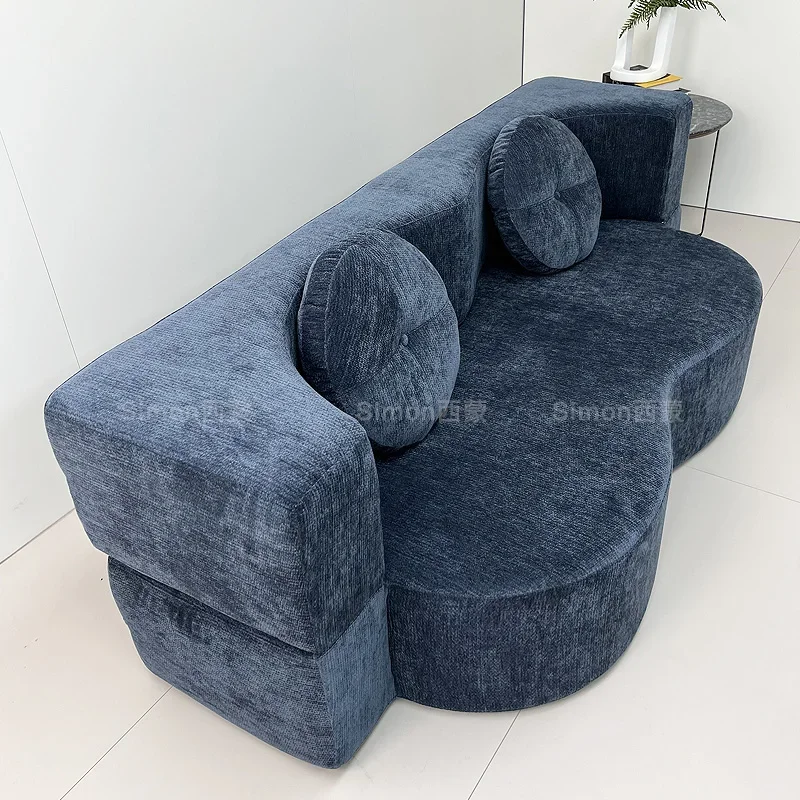 Compression sofa, folding dual-purpose sofa bed Chenier fabric sofa Small double sofa