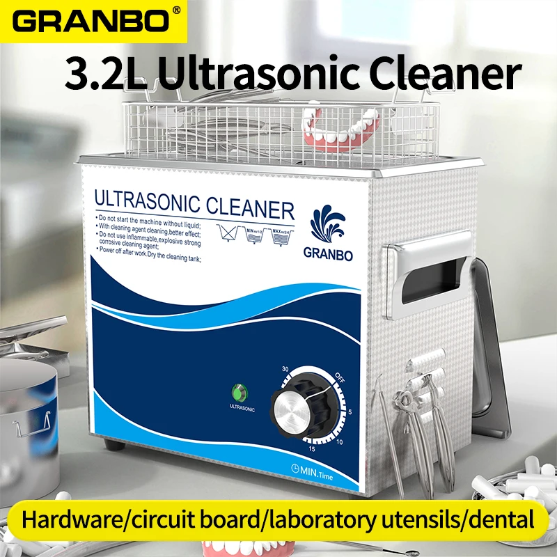 180W Ultrasound Washer Jewelry Watches Dental Tools Manicure Store 40KHz Ultrasonic Cleaner