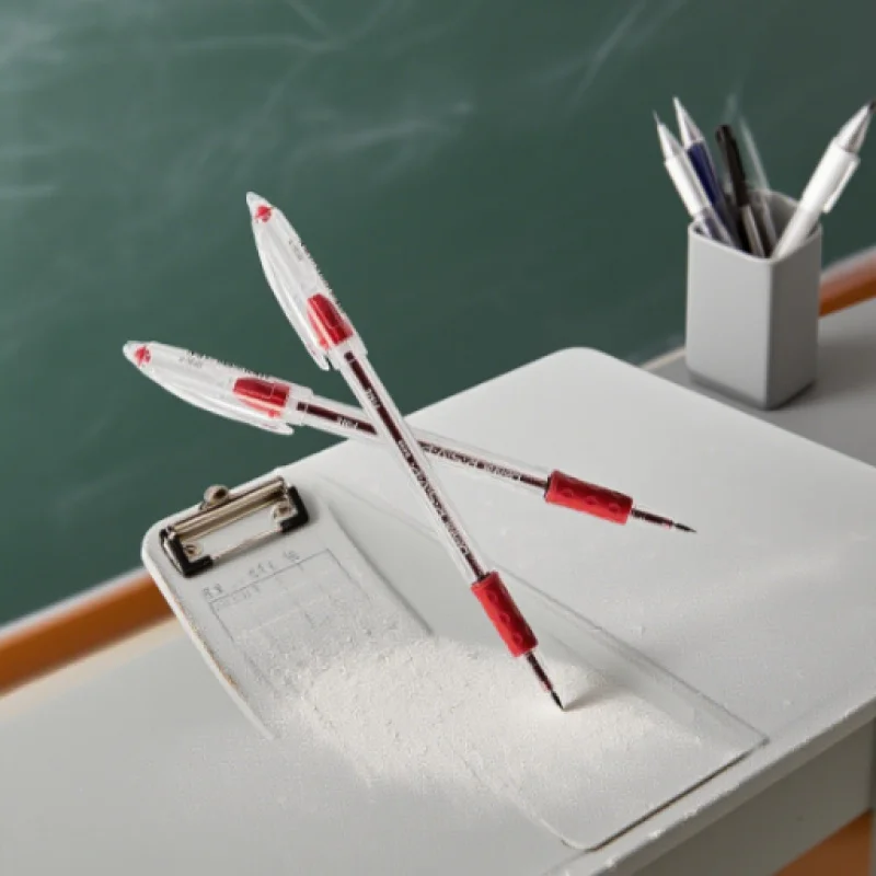 Smooth Writing 0.7mm Ballpoint Pens - 2 Fine Tip Tasks in Red