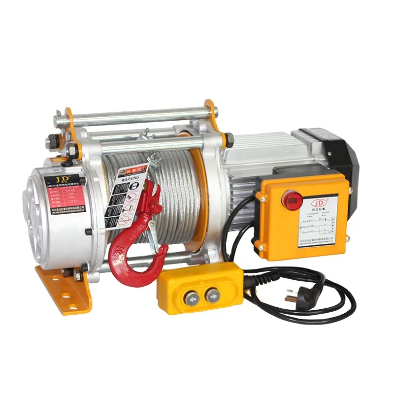 300kg 500kg 1000kg electric winch wire rope hoist lift machine