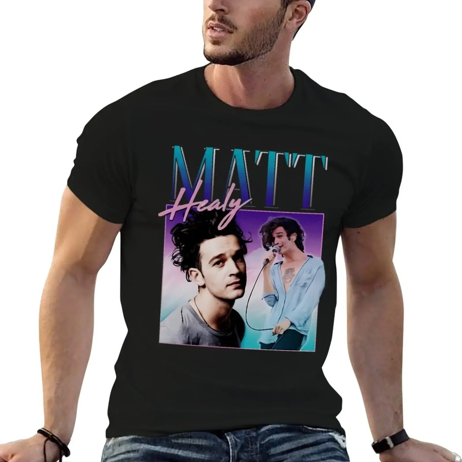 

Matt Healy Homage Funny Matty 1975 Retro 90S 80S Party T-Shirt anime tshirt summer clothes clothing for men