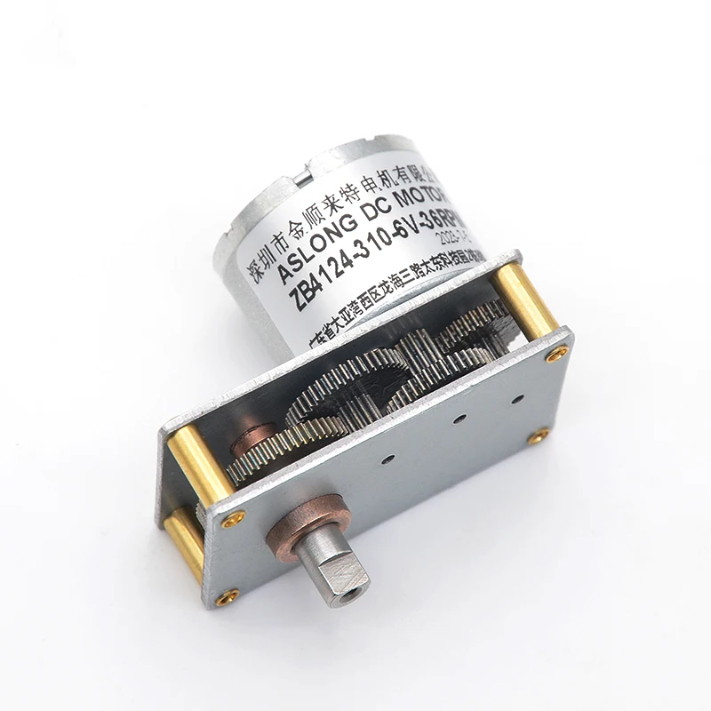 

Мотор-редуктор ZB4124-310, низкоскоростной двигатель микро-постоянного тока, металлическая шестерня 6 В