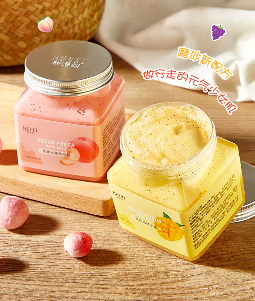 Massage Fruit Cream Gentle Exfoliating Scalp Clean  Washing Cream Bath Salt