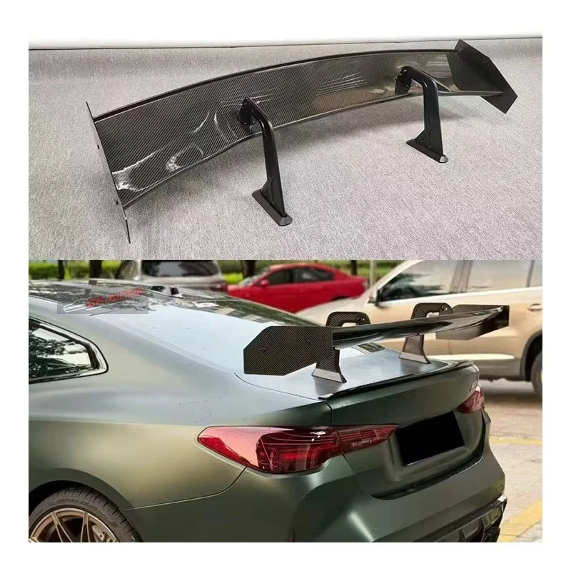 New for M3 M4 G80 G82 PRO Dry Carbon Fiber Goose Top Tail Wing Exhaust Bolt-On Rear Spoiler