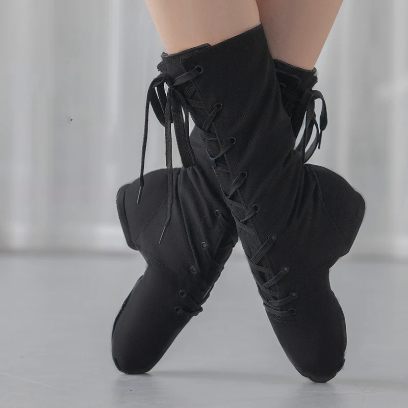 1pair/lot Men Women Sports Dancing Sneakers Jazz Dance Shoes Canvas dance boots women Dancing short boots Girls/Boys Dance Shoes