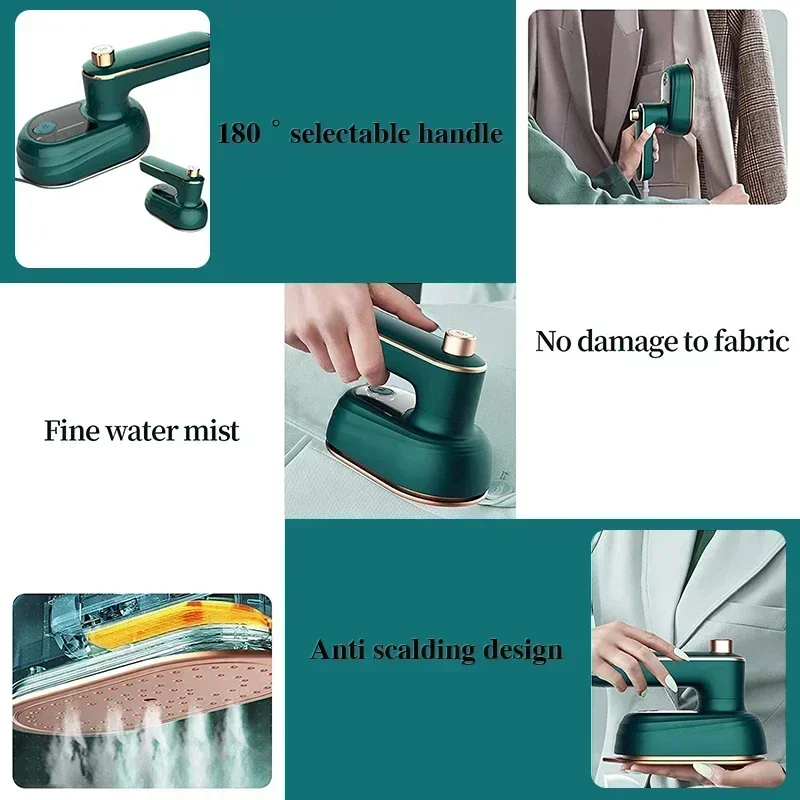 Handheld Foldable Garment Steamer Machine Mini Portable Home Travelling Dry Wet Electric Steam Ironing Iron For Clothes 50ML 38W