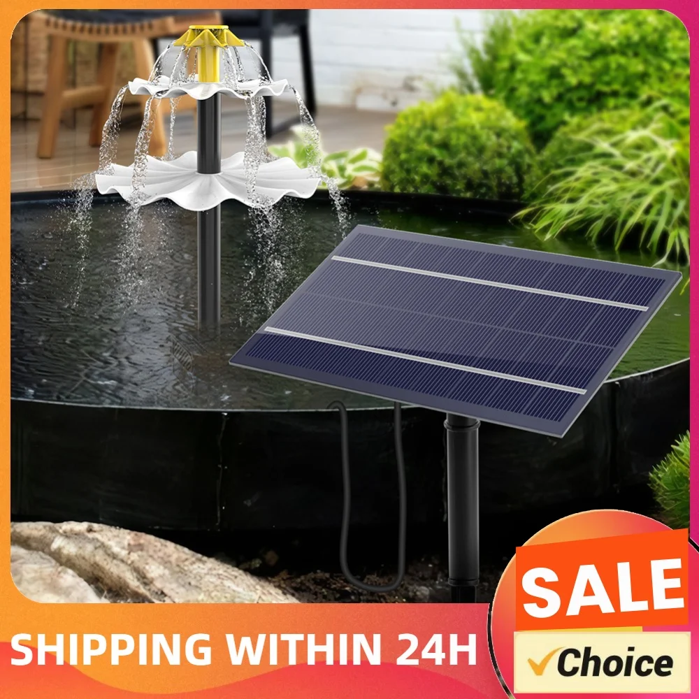 3 Tiered Water Fountain with Solar Panel Water Fountain and Birdbath Water Fountain with Birdbath for Garden Patio Yard and Deck