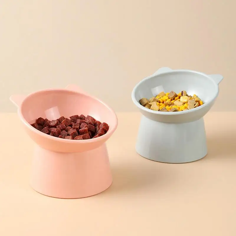 Cat Food Bowls Anti Vomiting Raised Cat Bowls Ergonomic Cat Bowl Elevated Kitten Dish Pet Food And Water Feeding Station