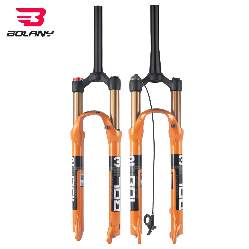 

Bolany MTB 26 27.5 29 inch Bicycle Air pressure Suspension Fork Magnesium Alloy Locked 120mm Manual Remote Shock absorption fork