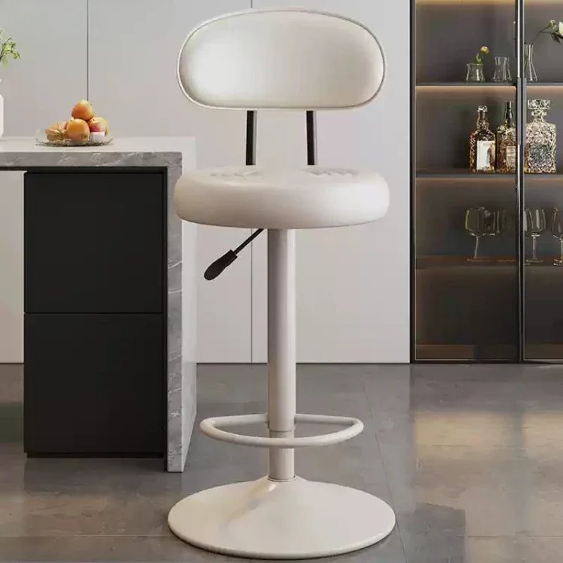 Moderne thuisbarstoelen Licht luxe pubmeubilair Roestvrij staal Scandinavische barstoelen Italiaans type checkstand Fall Tabouret De Bar