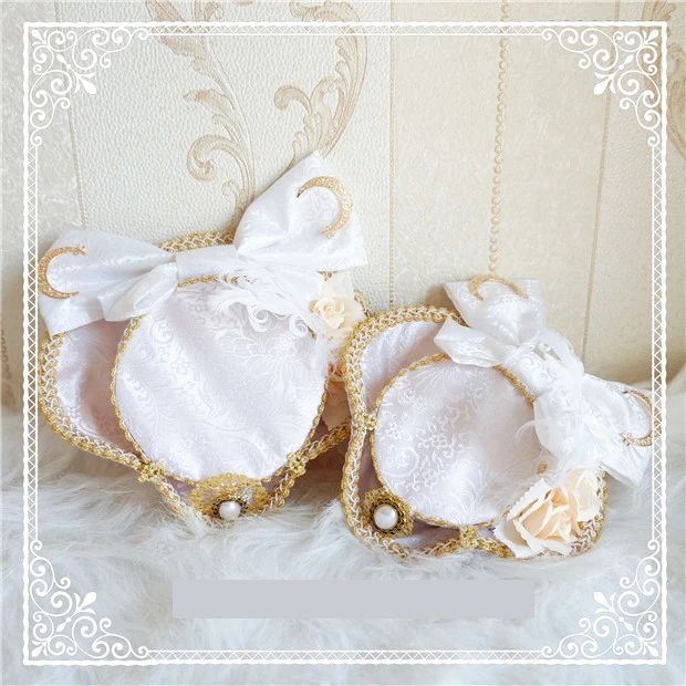 여성용 로리타 팰리스 레트로 화려한 깃털 탑 모자, 빈티지 깃털 꽃 활, 다크 패턴 모자 액세서리