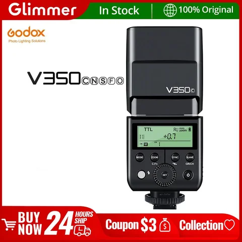 Godox V350C V350N V350S V350F V350O TTL HSS Camera Speedlite Flash Built-in Lithium Battery for Canon Nikon Sony Fuji Olympus