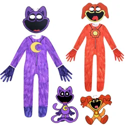 Scary Game Smiling Critters Catnap Dogday Cosplay Costume Jumpsuit Mask Purple Cat Anime Birthday Gift for Kid Halloween Costume