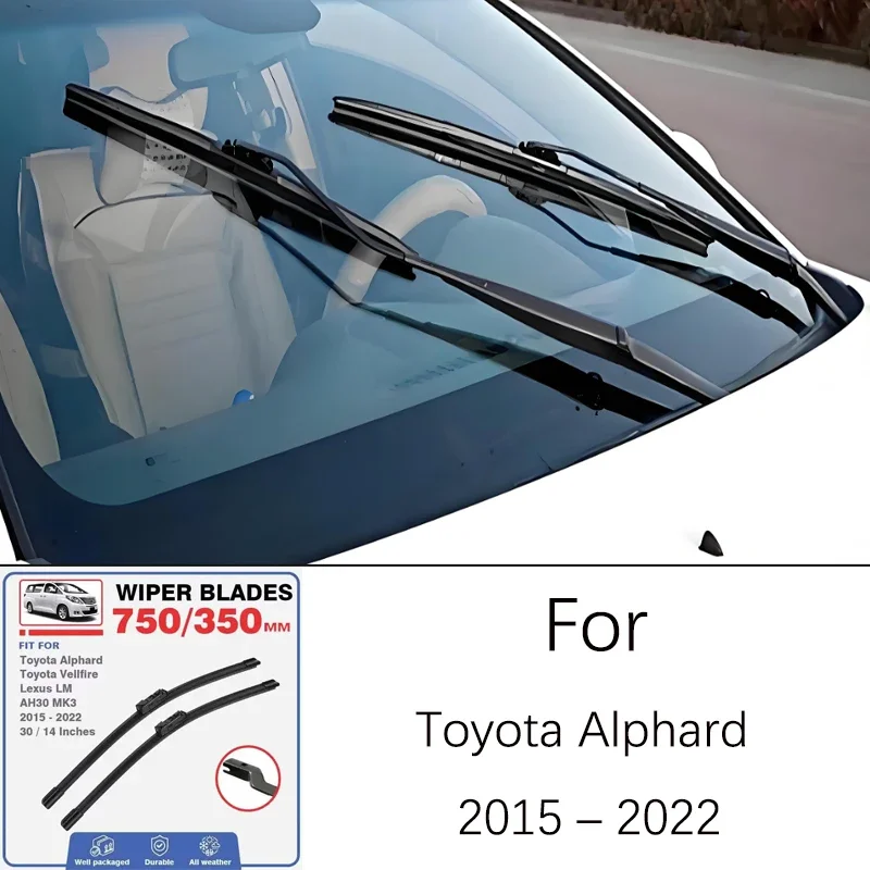 

For Toyota Alphard 2015-2022 2016 2017 2018 2019 2020 30 14 Inch Front Wiper Blades Windshield Windscreen Window Accessories