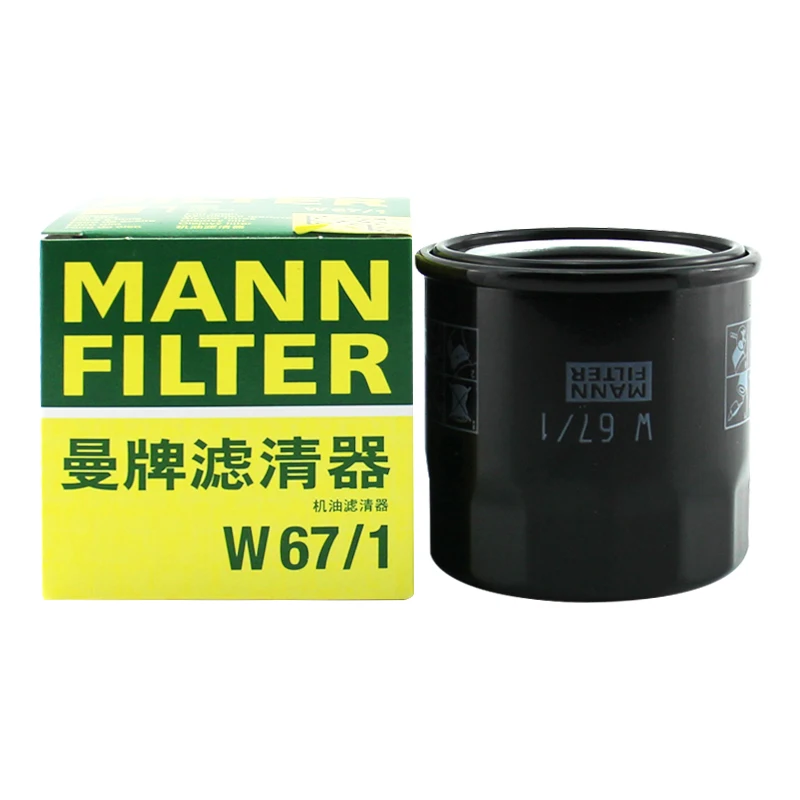 MANNFILTER W67/1 Oil Filter Fits SUBARU Forester NISSAN 370Z INFINITI KIA RENAULT Mégane Koleos 15208KA011 LMD135737 025914300