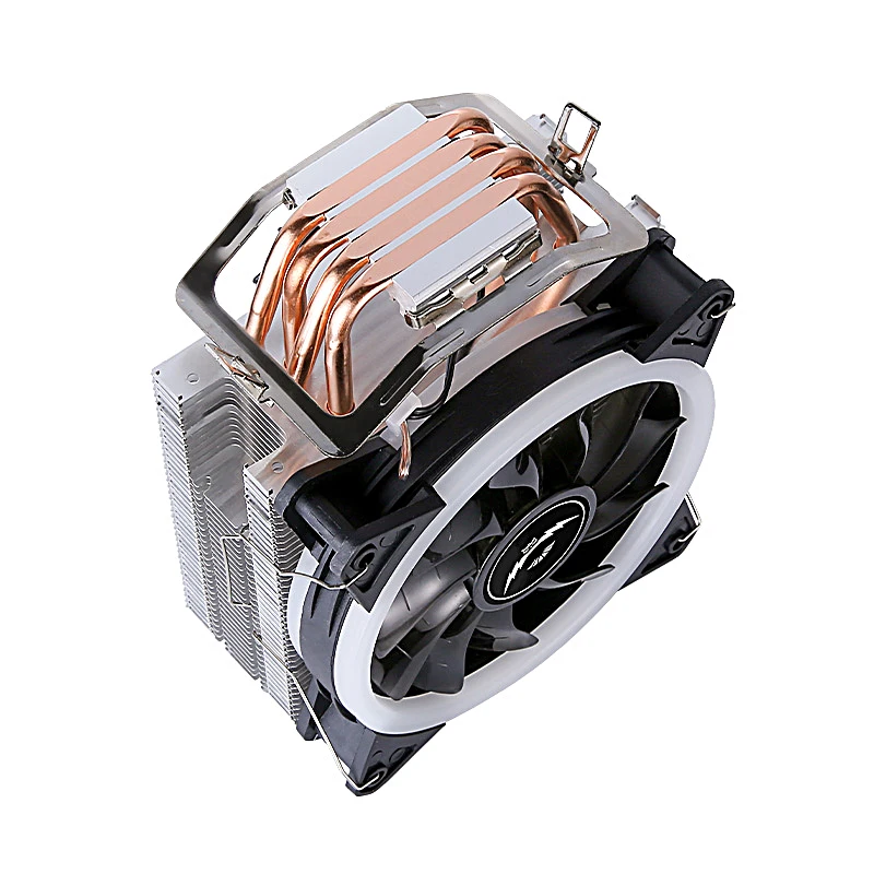 Imagem -02 - Qiuzaim Cpu Cooler Processor 120 mm Ventilador Pwm Heat Pipe Torre Instalação do Radiador Lga115x 1200 1700 2011x79x99 2066 Amd