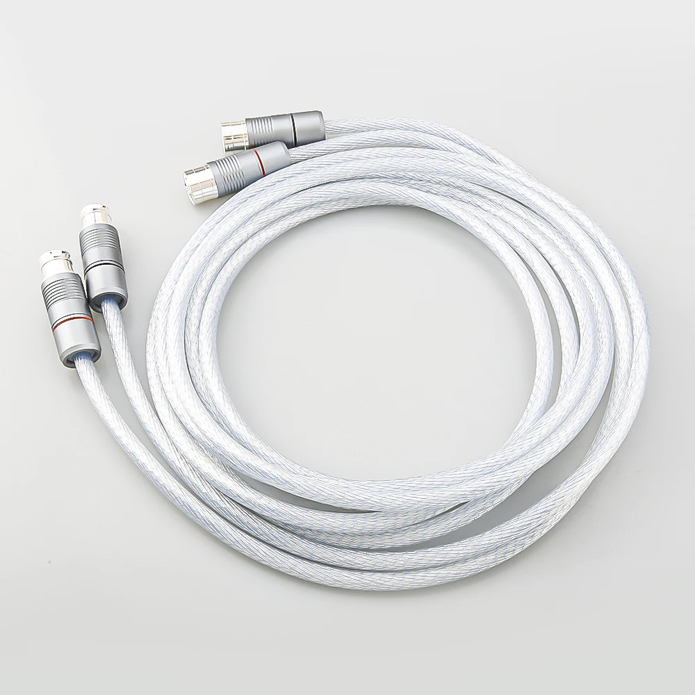 Silver Plated XLR Male To Female Cable