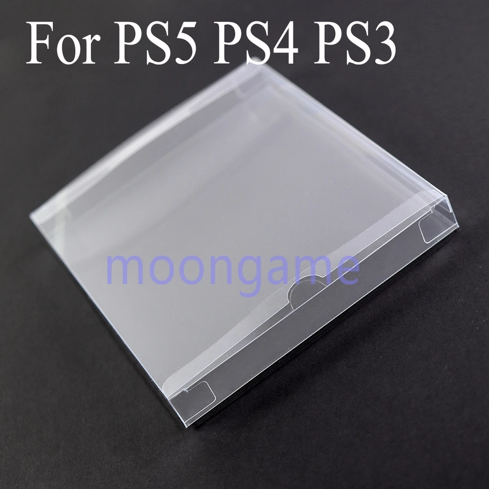 1pc Transparent PET Cover Case For PS3 PS4 PS5 Edge Game Controller Colorful Box Storage Display Collection Case