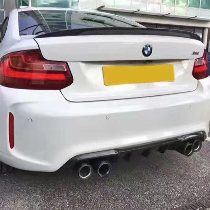 

For BMW F22 m235i Rear Spoiler Wing P Style Carbon Fiber Rear Trunk Spoiler F87 M2 M2C
