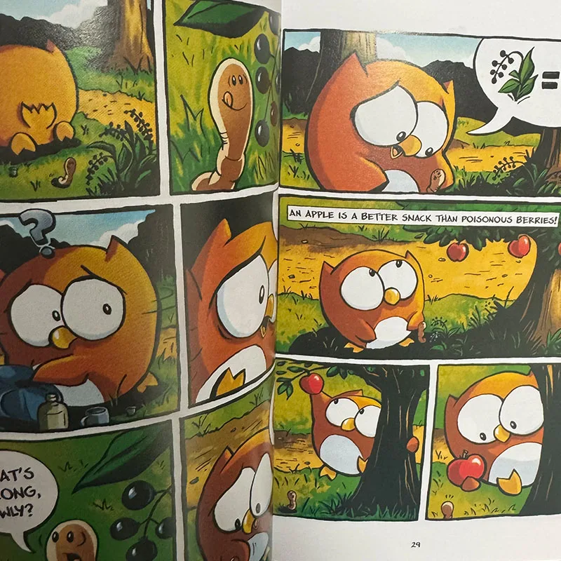 4 كتب/مجموعة 1-4 كبير العينين البومة البومة الفصل جسر كتاب صور الإنجليزية قراءة القصص المصورة