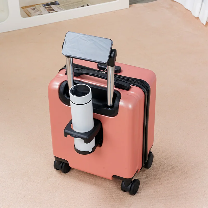 حافظة حمل مقاس 14 بوصة مع حامل أكواب وحامل هاتف مناسبة لكل من الرجال والنساء بعجلات خفيفة الوزن ودوارة