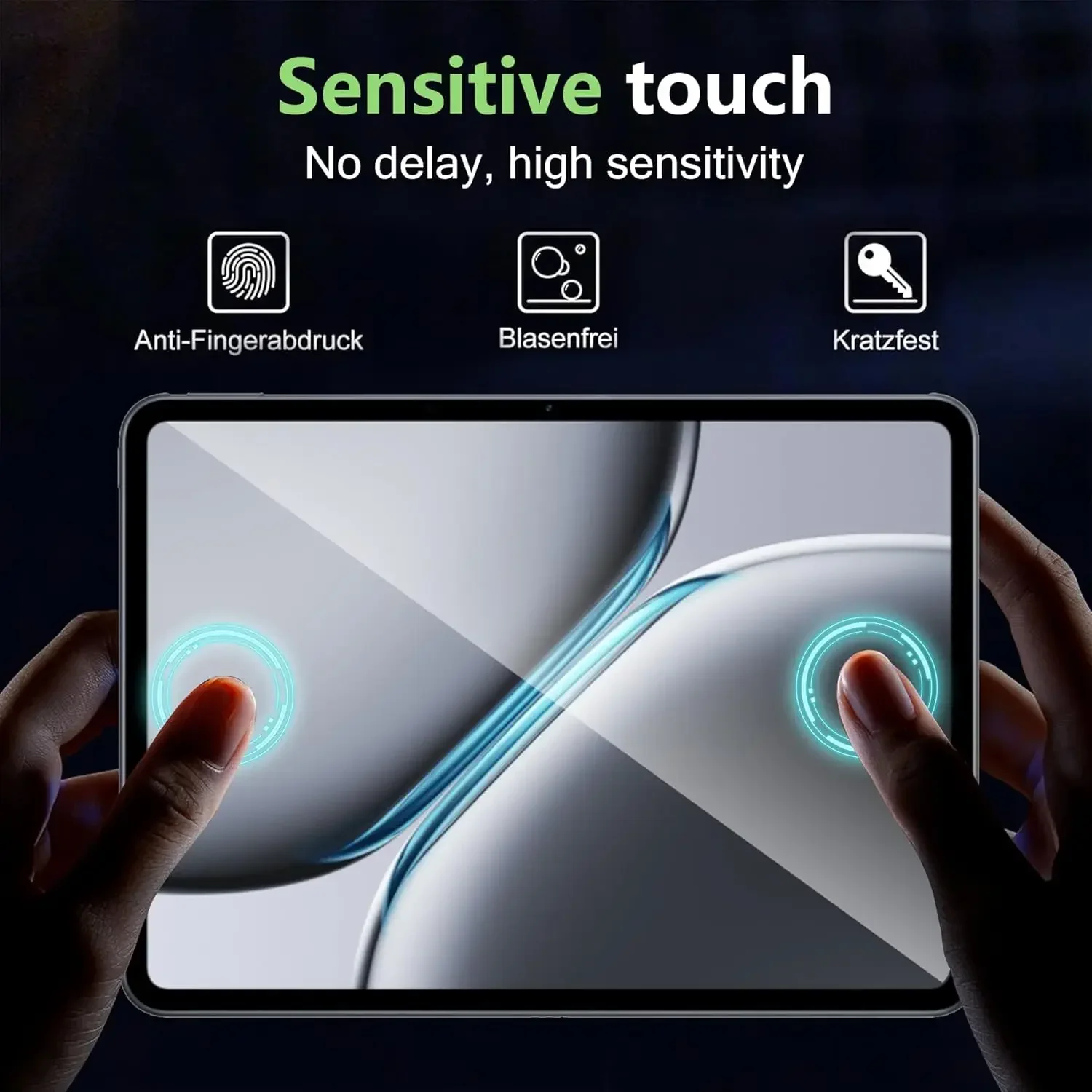 2PCS For OnePlus Pad 2 Tempered Glass Screen Protector 12.1 inch Tablet Bubble Free HD Anti-Scratch Protective Film