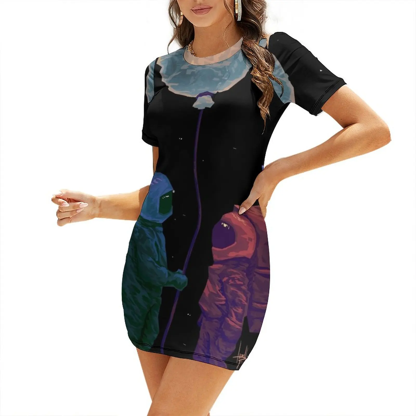 

I'd give you the moon ... Short-Sleeved Dress elegant women's dresses for wedding dresses women summer 2025 Dress