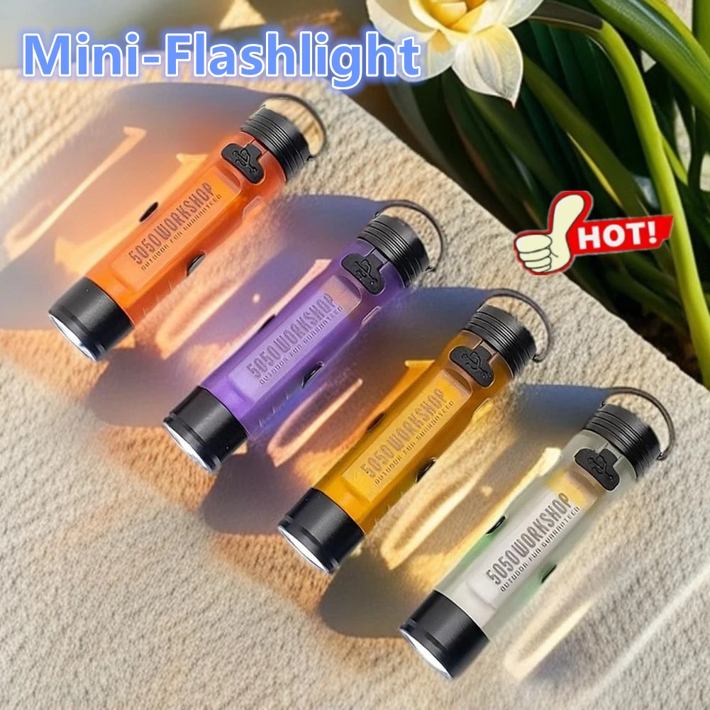 2026 newOutdoor Emergency Light LED Pocket Flashlight with 5 Modes Portable Clip-on Mini Flashlight, Long Endurance Waterproof