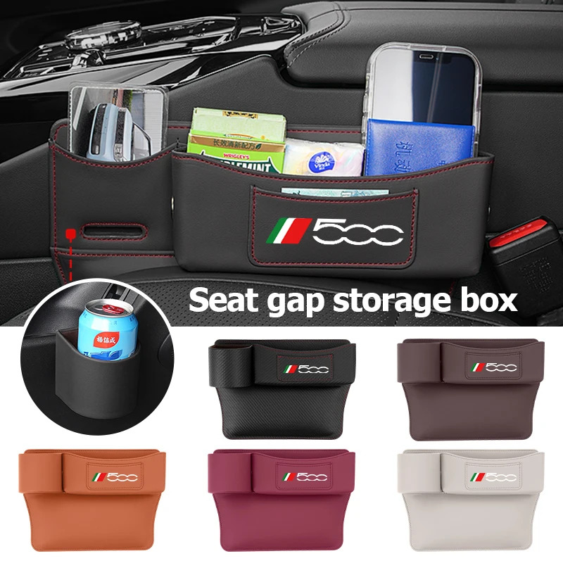 Caja de almacenamiento para huecos de puerta de coche Fiat, soporte para vasos, accesorios interiores para 500 5CC 124 125 125 500 695