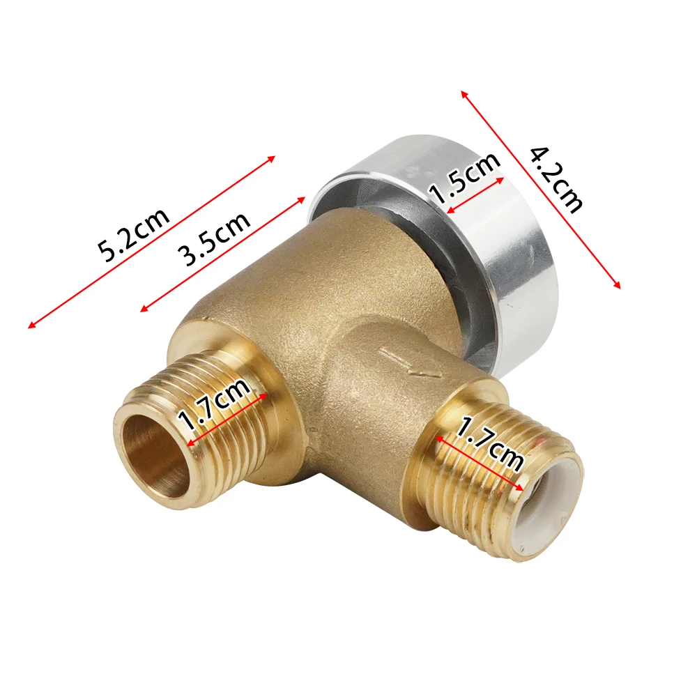 571-VAC-CHK-A RV Vacuum Breaker Check Valve Brass, RV Backflow Preventer Valve Fit For b&b Model 571 Check Valve