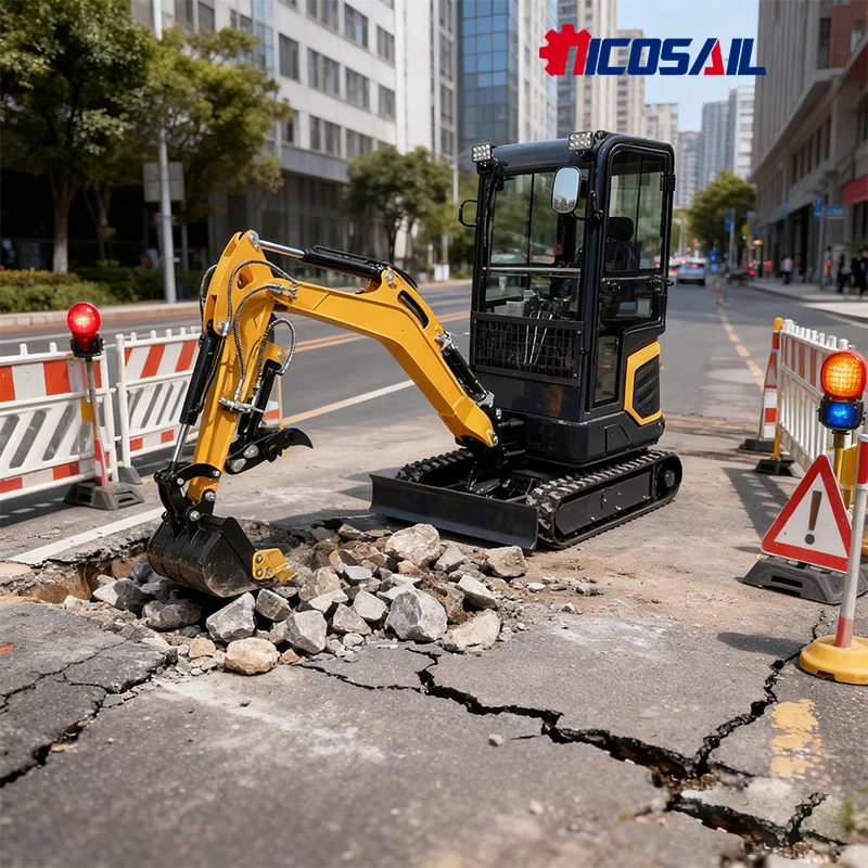 حفارة صغيرة 1.8 طن كوبوتا محرك مكتب حماية البيئة حفارة صغيرة مع كابينة للبيع