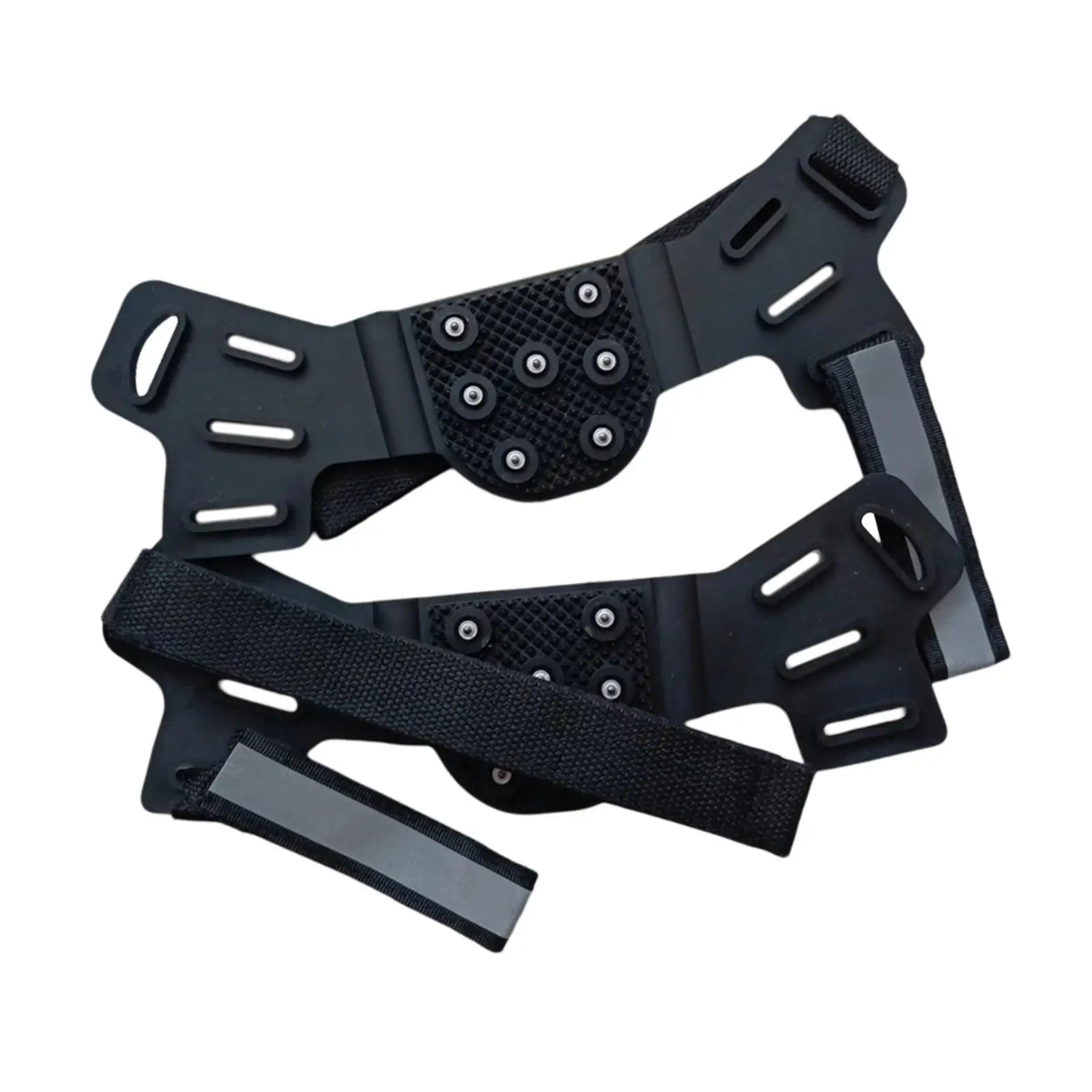 Ice Crampons Shoe Grips Silicone Alloy Anti Skid Traction Cleats for Walking on Snow and Ice Mountaineering Boots