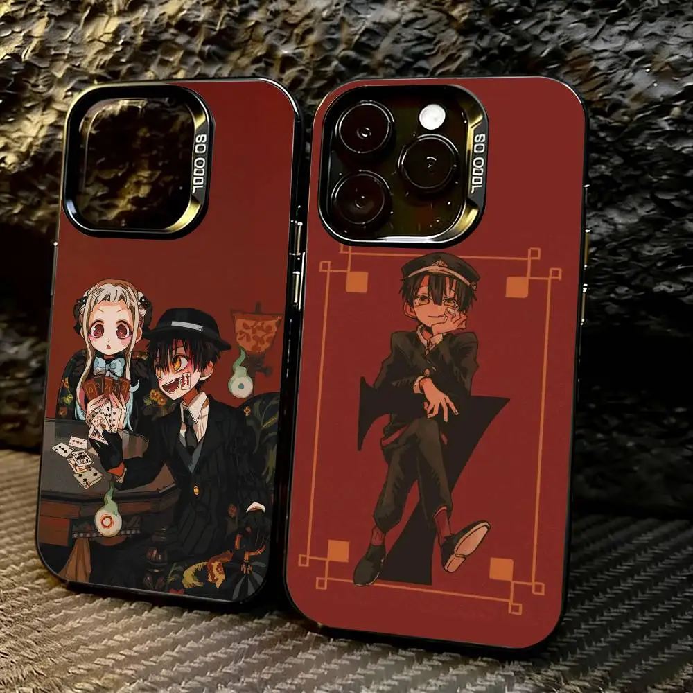 

Toilet-Bound Hanako-kun Cute Phone Case For iPhone 17,16,15,14,13,12,11 Plus,Pro Max,XS,Colorful Silver Phone case Funda Cover