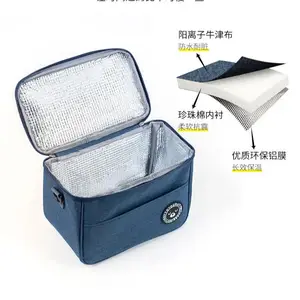 Thermaltasche mit tragbarem Essen Mittagessen mit Schultergürtel, langlebiger wasserdichte Kiste, Bürokühlschrank -Lunchbox, abgelegene Kiste 12 Hauptverkaufsbox mit Thermaltasche - №3