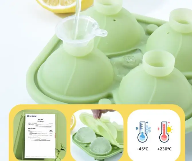 1 Large Silicone Ice Cube Tray Easy Release No Leakage for Whiskey Cocktails Juice Parties Perfect Kitchen Home Bar Accessory image 3